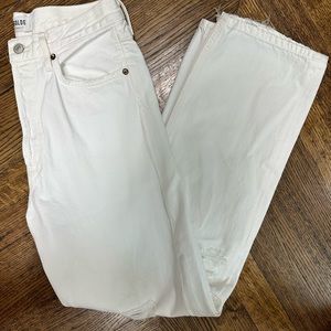 BNWOT AGOLDE White Jeans
